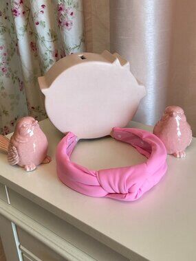 Lele Sadoughi Bubblegum Pink neoprene headband